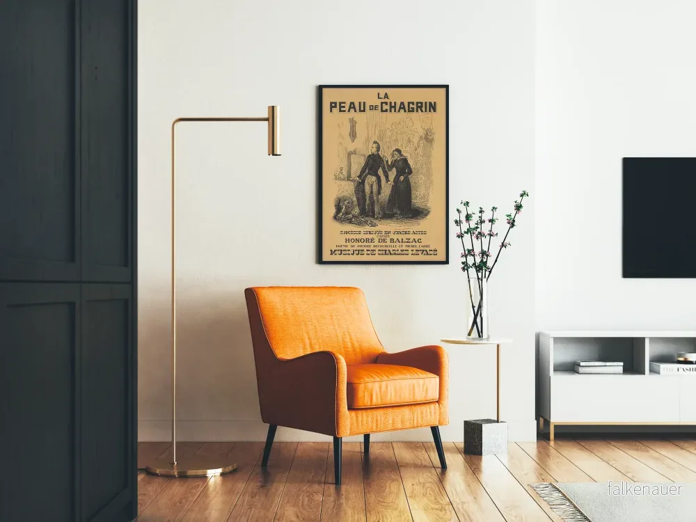 Vintageposter La Peau de Chagrin - Klassisk väggdekoration - Bild 2