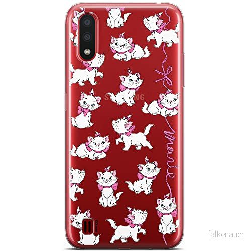 ERT GROUP mobiltelefonfodral för Samsung A01 originalt och officiellt licensierat Disney mönster Marie 008 optimalt anpassad till formen på mobiltelefonen, gedeeltelijk transparant 5905131785558