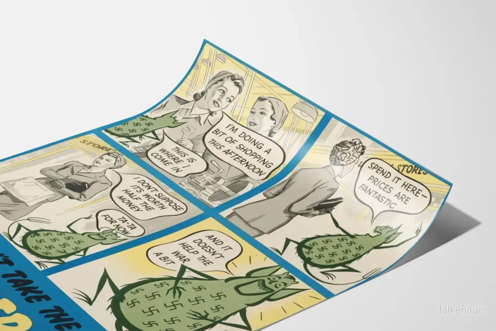 Vintageposter för kampanjen "Don't Take the Squander Bug" mot matsvinn - Bild 3