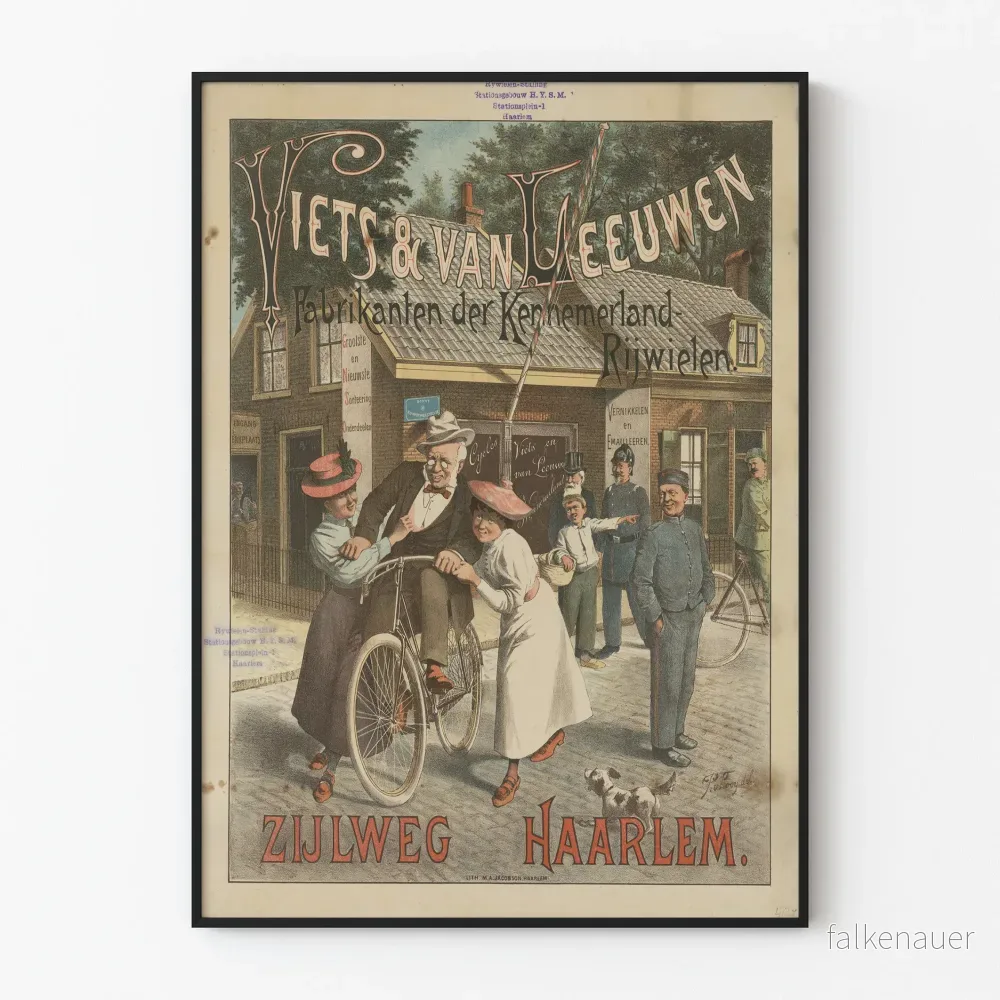 Vintageposter tillverkare av cyklar Viets & Van Leeuwen Vintageposter tillverkare av cyklar Viets & Van Leeuwen