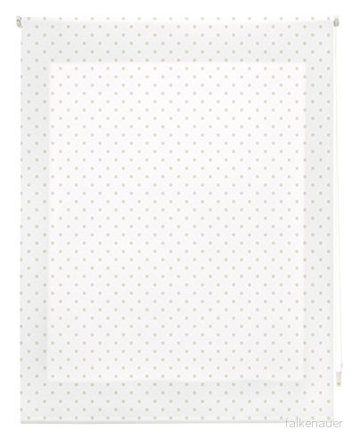 Blindecor Estor rullbar, Tyg, Vit med fläckar Beige, 140 x 250 cm 8434363064911