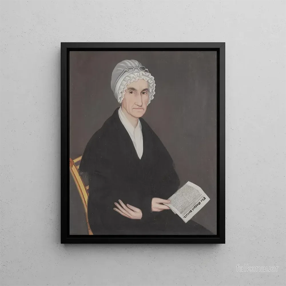 Målning Mme Reuben Allerton Lois Atherton – Ammi Phillips | Konsttryck