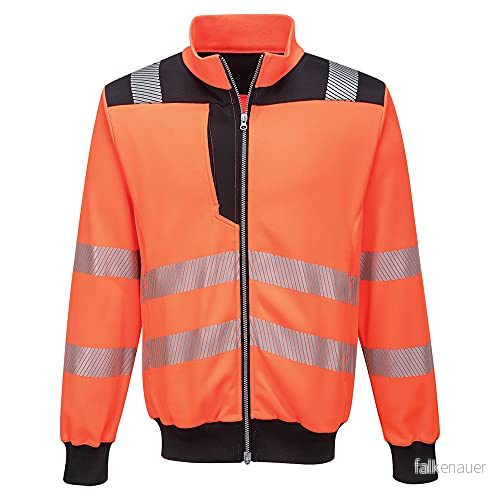 Portwest PW370 PW3 Hi Vis sweatshirt (orange/svart, medium) 5036108306596
