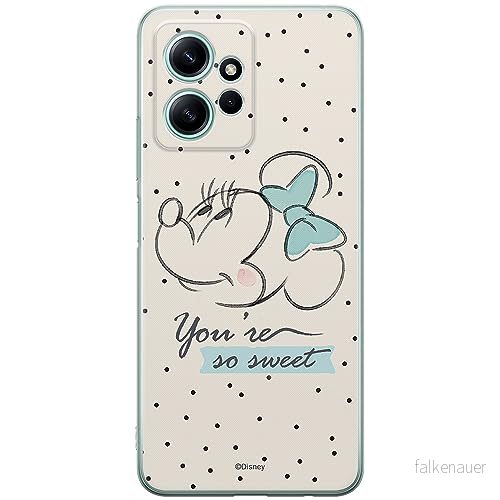 ERT GROUP mobiltelefonfodral för Xiaomi REDMI NOTE 12 4G originalt och officiellt licensierat Disney mönster Minnie 042 optimalt anpassad till formen på mobiltelefonen, fodral tillverkad av TPU plast 5905511951597