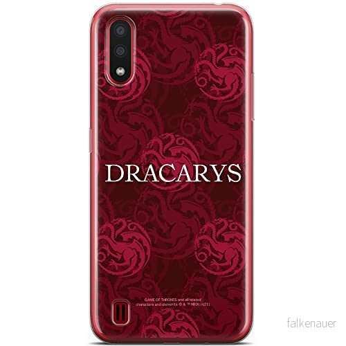 ERT GROUP mobiltelefonfodral för Samsung A01 originalt och officiellt licensierat Game od Thrones mönster of 021 anpassad till formen på mobiltelefonen, fodral tillverkad av TPU plast 5903932694741