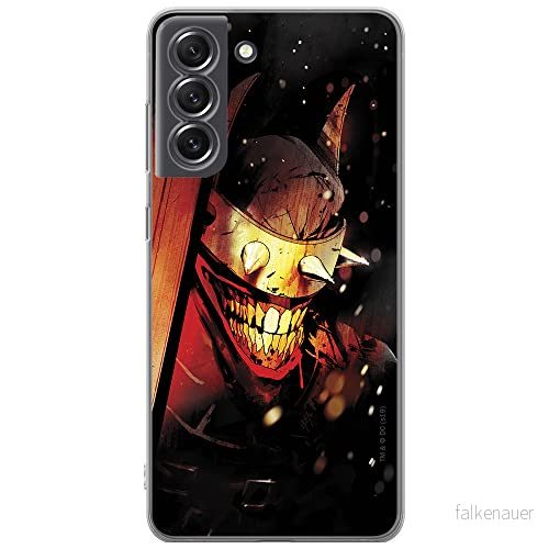 ERT GROUP mobiltelefonfodral för Samsung S21 FE originalt och officiellt licensierat DC mönster Batman Who Laughs 005 optimalt anpassad till formen på mobiltelefonen, fodral tillverkad av TPU plast 5903932979602