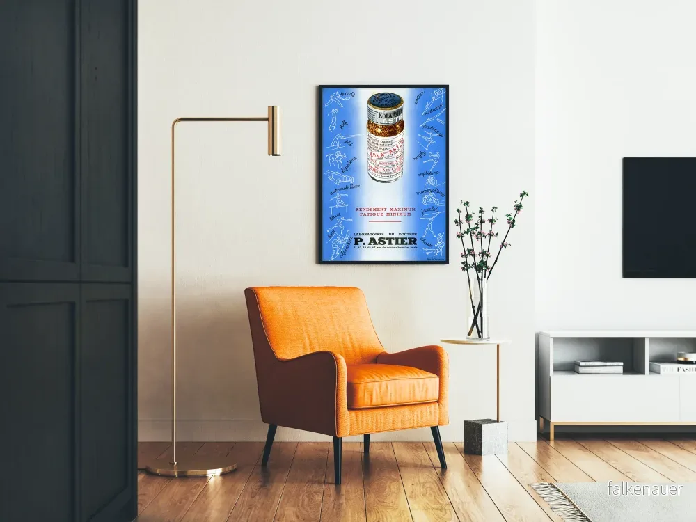 Vintageposter Kola Astier - Väggdekoration sport och energi - Bild 2