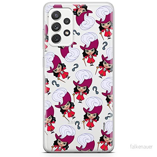 ERT GROUP mobiltelefonfodral för Samsung A52 5G / LTE 4G A52S originalt och officiellt licensierat Disney mönster James Hook 002, gedeeltelijk transparant 5905131453341