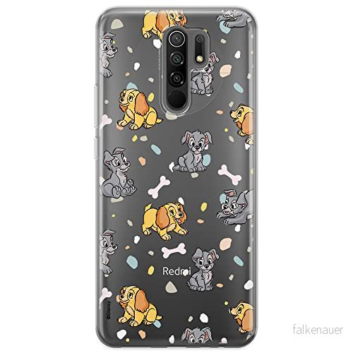 ERT GROUP mobiltelefonfodral för Xiaomi REDMI 9 originalt och officiellt licensierat Disney mönster Lady and the Tramp 002 optimalt anpassad till formen på mobiltelefonen, gedeeltelijk transparant 5902980460001