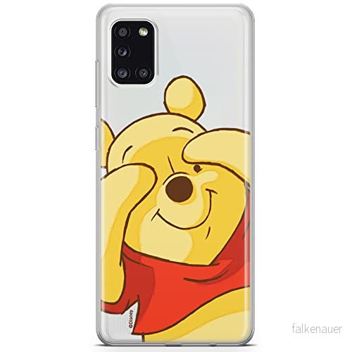 ERT GROUP mobiltelefonfodral för Samsung A31 originalt och officiellt licensierat Disney mönster Winnie the Pooh and friends 033 anpassad till formen på mobiltelefonen, gedeeltelijk transparant 5903537200620