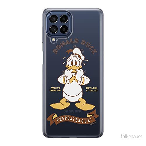 ERT GROUP mobiltelefonfodral för Samsung M33 5G originalt och officiellt licensierat Disney mönster Donald 004 optimalt anpassad till formen på mobiltelefonen, gedeeltelijk transparant 5905511341374