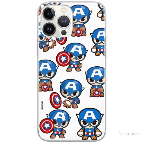 ERT GROUP mobiltelefonfodral för Apple Iphone 6/6S originalt och officiellt licensierat Marvel mönster Captain America 029 Vit anpassad till formen på mobiltelefonen, fodral tillverkad av TPU plast 5904805315701