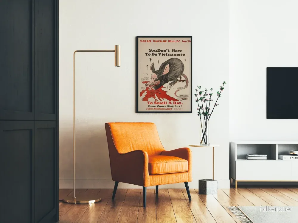 Vintageposter You Don't Have To Be Vietnamese To Smell A Rat - Bild 2