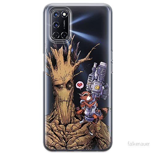 ERT GROUP mobiltelefonfodral för Oppo A92/ A72/ A52 originalt och officiellt licensierat Marvel mönster Guardians of the Galaxy 001 anpassad till formen på mobiltelefonen, gedeeltelijk transparant 5903040202098