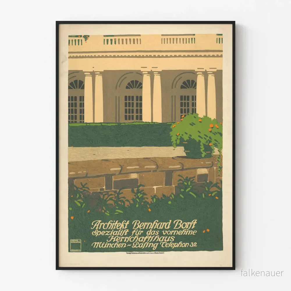 Väggposter med klassisk arkitektur - Bernhard Borst