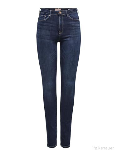 ONLY Skinny Fit Jeans ONLPAOLA High Waist Jeans - Mörkblå denim - S / 32L 5713752649735
