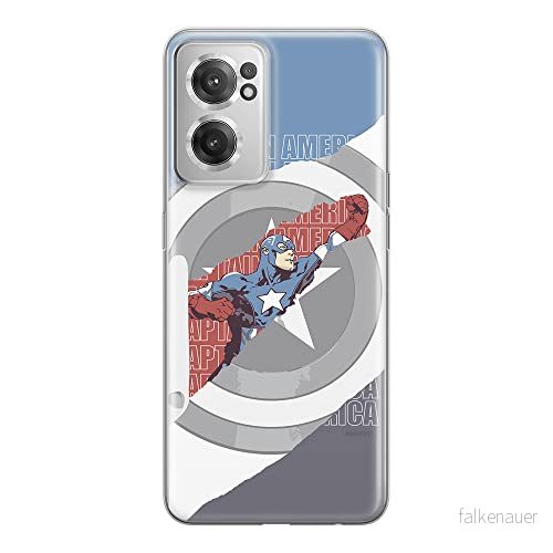 ERT GROUP mobiltelefonfodral för Oneplus NORD CE 2 originalt och officiellt licensierat Marvel mönster Captain America 013 anpassad till formen på mobiltelefonen, fodral tillverkad av TPU plast 5905511297381