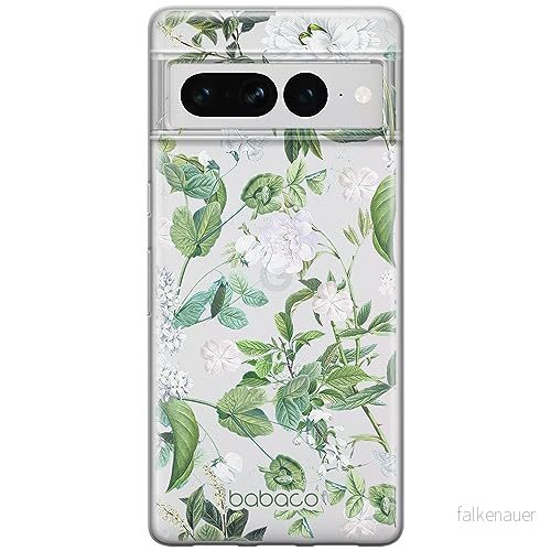 ERT GROUP mobiltelefonfodral för Google PIXEL 7 PRO originalt och officiellt licensierat Babaco mönster Flowers 034 optimalt anpassad till formen på mobiltelefonen, gedeeltelijk transparant 5905795172527