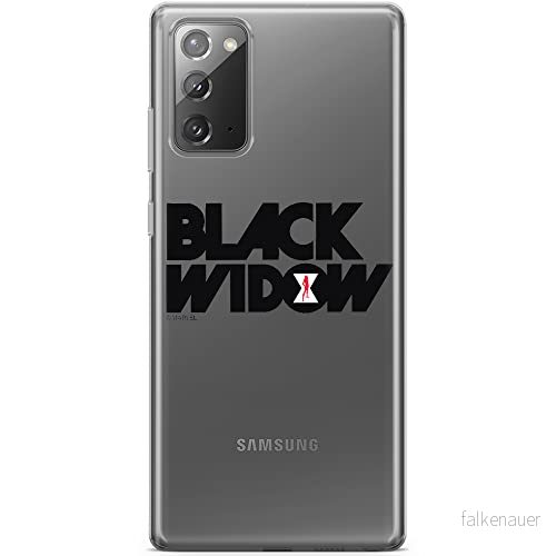 ERT GROUP mobiltelefonfodral för Samsung GALAXY NOTE 20 originalt och officiellt licensierat Marvel mönster Black Widow 010 optimalt anpassad till formen på mobiltelefonen, gedeeltelijk transparant 5903040450918