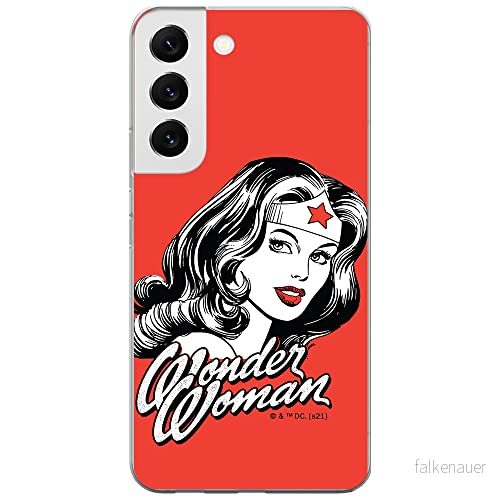 ERT GROUP mobiltelefonfodral för Samsung S22 originalt och officiellt licensierat DC mönster Wonder Woman 023 optimalt anpassad till formen på mobiltelefonen, fodral tillverkad av TPU plast 5904805308505