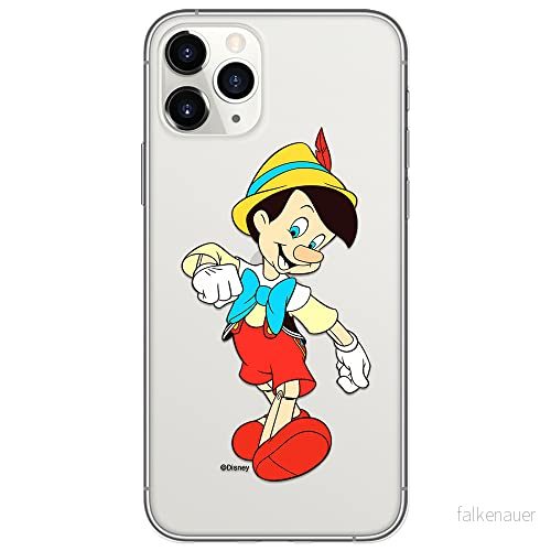 ERT GROUP mobiltelefonfodral för Iphone 11 PRO MAX originalt och officiellt licensierat Disney mönster Pinocchio 001 optimalt anpassad till formen på mobiltelefonen, gedeeltelijk transparant 5905131139665