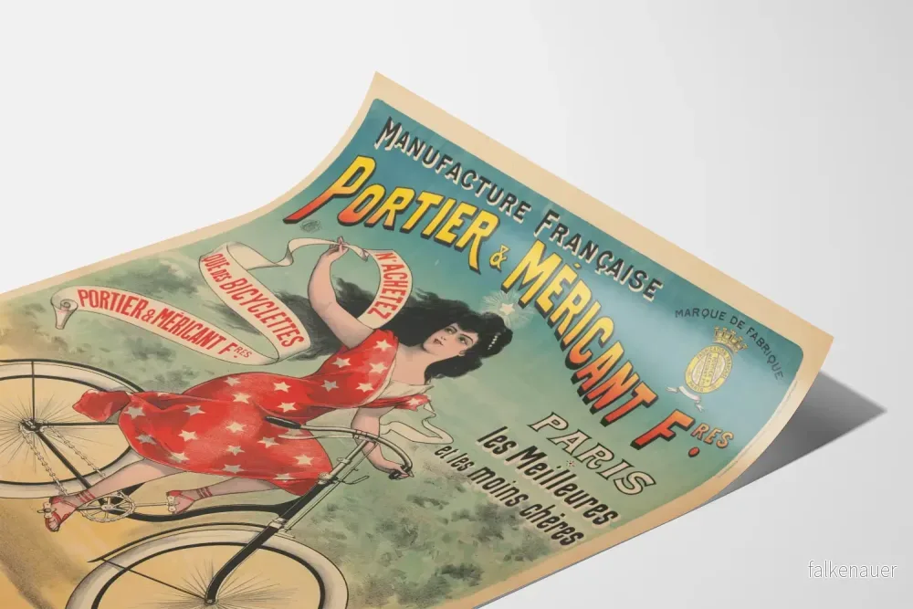 Vintageposter Fransk tillverkning Portier & Méricant F° - Retro väggdekoration - Bild 3