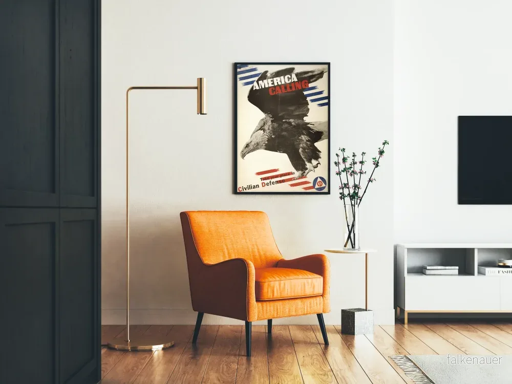 Vintage affisch America Calling för patriotisk väggdekoration - Bild 2