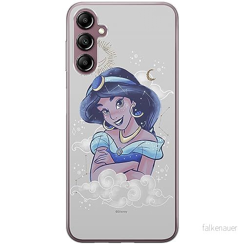 ERT GROUP mobiltelefonfodral för Samsung A14 4G/5G originalt och officiellt licensierat Disney mönster Jasmine 005 optimalt anpassad till formen på mobiltelefonen, fodral tillverkad av TPU plast 5905511817855