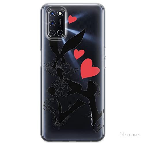 ERT GROUP mobiltelefonfodral för Oppo A92/ A72/ A52 originalt och officiellt licensierat Looney Tunes mönster Bugs 002 optimalt anpassad till formen på mobiltelefonen, gedeeltelijk transparant 5903040210710