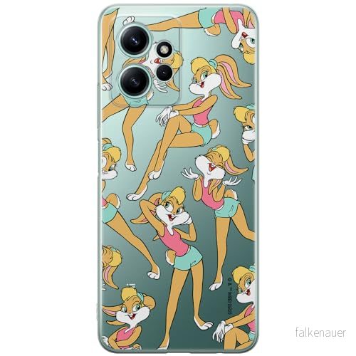 ERT GROUP mobiltelefonfodral för Xiaomi REDMI NOTE 12 4G originalt och officiellt licensierat Looney Tunes mönster Lola 003 optimalt anpassad till formen på mobiltelefonen, gedeeltelijk transparant 5905511950170
