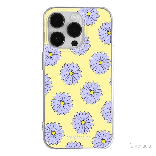 ERT GROUP mobiltelefonfodral för Apple Iphone 14 PRO originalt och officiellt licensierat Babaco mönster Flowers 021 optimalt anpassad till formen på mobiltelefonen, fodral tillverkad av TPU plast 5905131915924