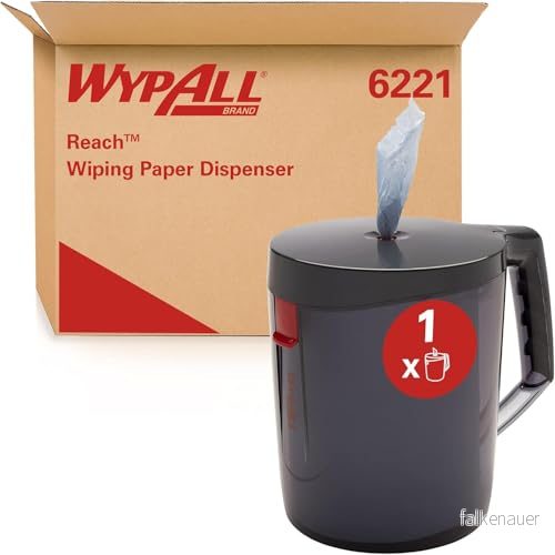 WypAll Reach bärbar centrefeed dispenser 6221 1 torkardispenser kompatibel med vit eller blå rulle 6220, 6222 och 6223 5033848040070