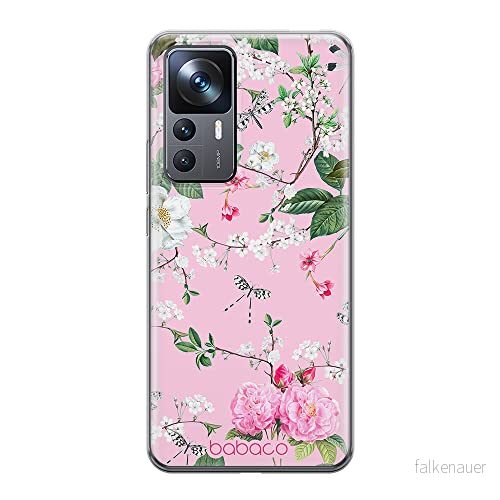 ERT GROUP mobiltelefonfodral för Xiaomi 12T/12T pro/K50 Ultra originalt och officiellt licensierat Babaco mönster Flowers 036 anpassad till formen på mobiltelefonen, fodral tillverkad av TPU plast 5905511583781