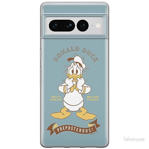 ERT GROUP mobiltelefonfodral för Google PIXEL 7 PRO originalt och officiellt licensierat Disney mönster Donald 004 optimalt anpassad till formen på mobiltelefonen, fodral tillverkad av TPU plast 5905795178666