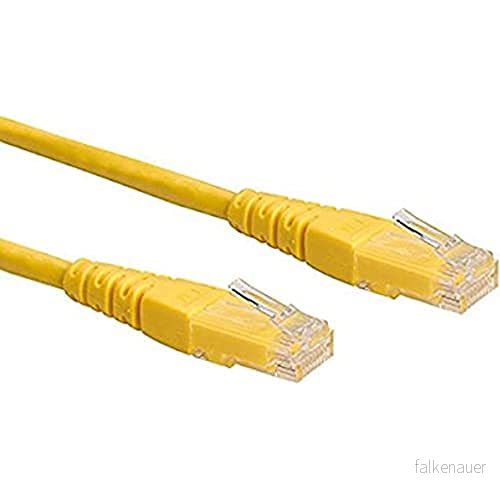 ROLINE UTP kabel Kat6 0,5m GUL 7611990156214