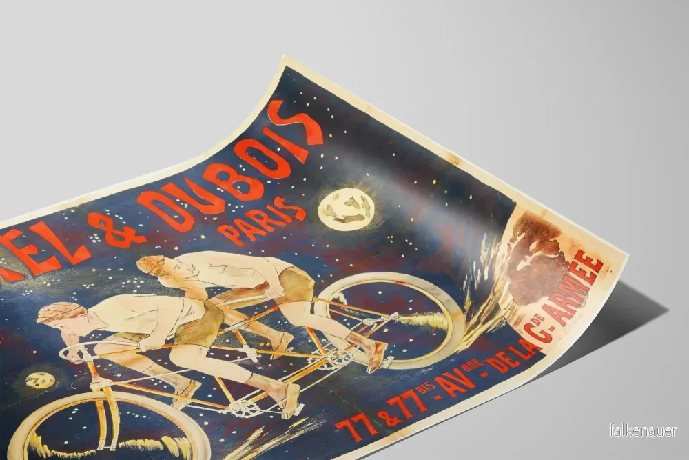 Vintageposter Rouxel & Dubois Paris - Retro väggdekoration i tandem - Bild 2