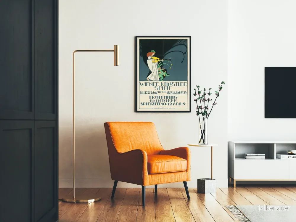 Vintageaffisch Wiener Künstler Spiele för väggdekoration - Bild 2