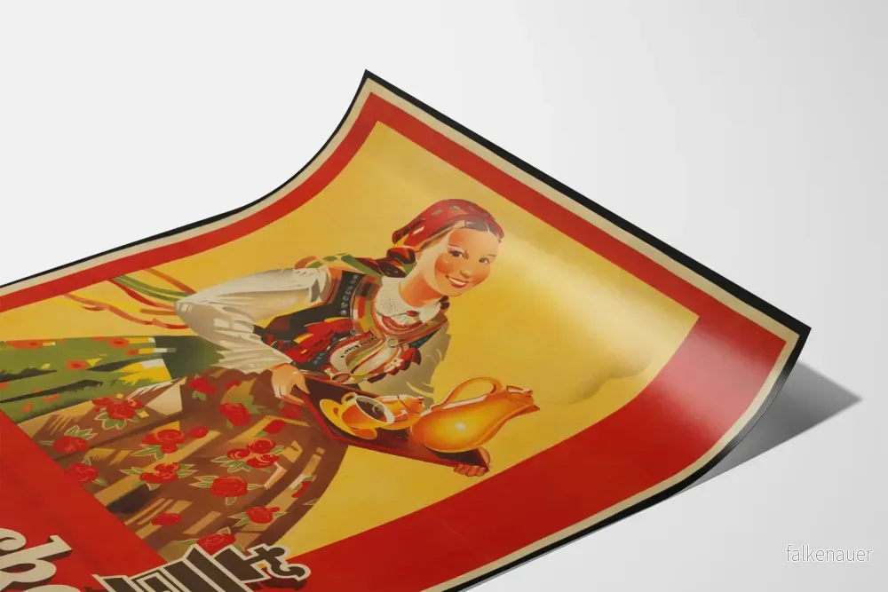 Vintageposter av café Francka med kaffekvarn - Bild 3