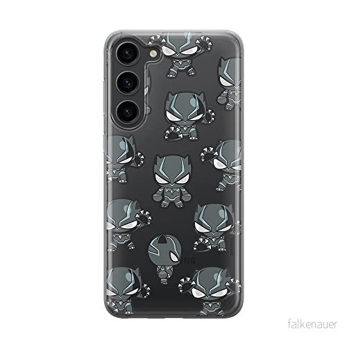 ERT GROUP mobiltelefonfodral för Samsung S23 originalt och officiellt licensierat Marvel mönster Black Panther 016 optimalt anpassad till formen på mobiltelefonen, gedeeltelijk transparant 5905511430115