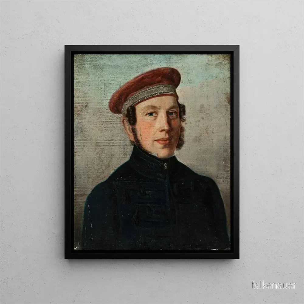 Målning porträtt av prins Romain Czartoryski – Anton Clemens Albrecht Evers | Konsttryck Målning porträtt av prins Romain Czartoryski – Anton Clemens Albrecht Evers | Konsttryck