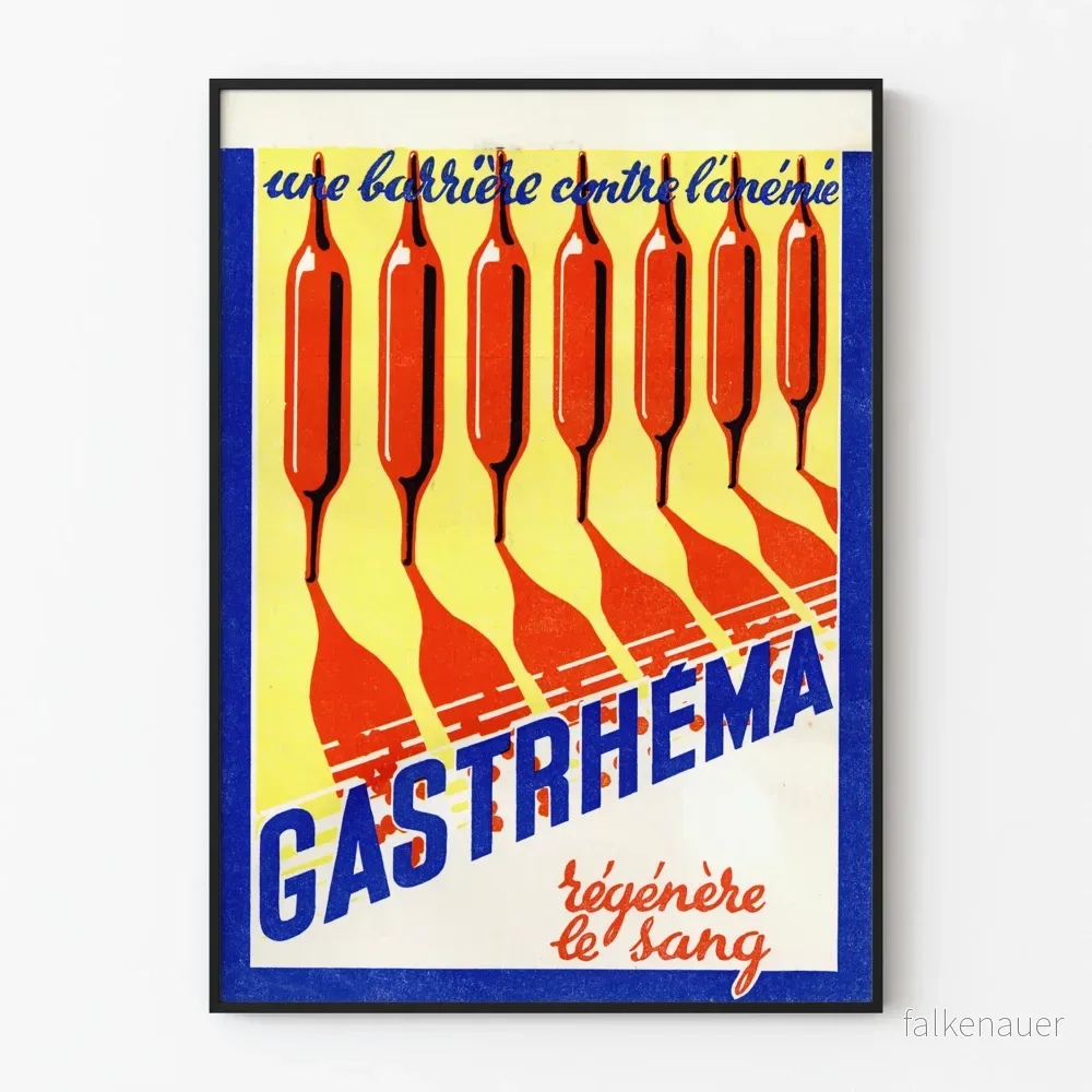 Vintageposter GastRhéma - Hälsosam och vintage väggdekoration