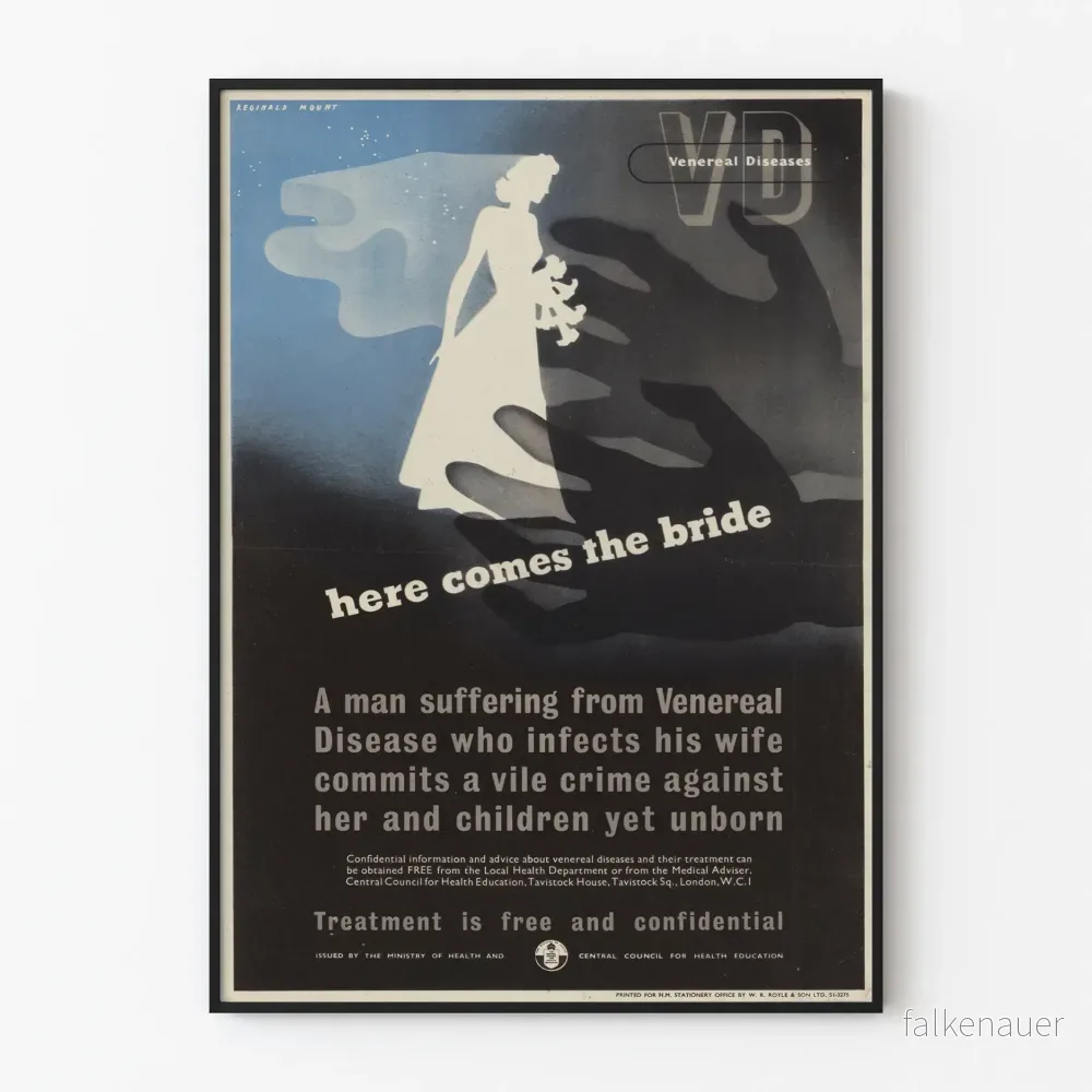 Vintageposter Veneriska Here Comes The Bride