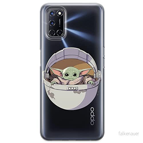 ERT GROUP mobiltelefonfodral för Oppo A92/ A72/ A52 originalt och officiellt licensierat Star Wars mönster Baby Yoda 026 optimalt anpassad till formen på mobiltelefonen, gedeeltelijk transparant 5904805084850