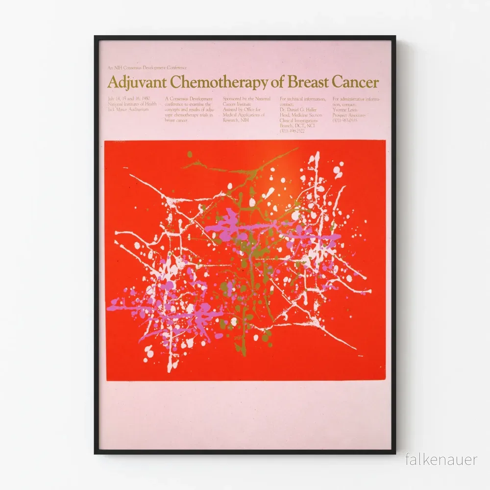 Vintageposter för Konferens om Adjuvant Kemoterapi vid Bröstcancer