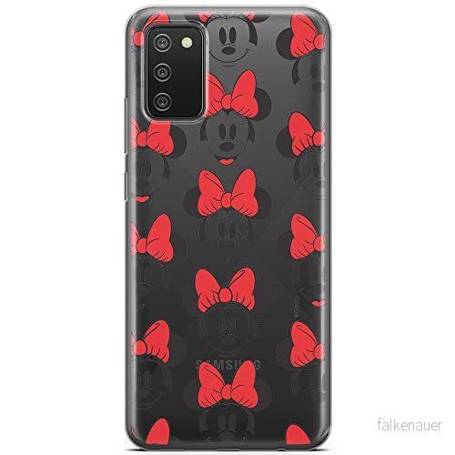 ERT GROUP mobiltelefonfodral för Samsung A02S originalt och officiellt licensierat Disney mönster Minnie 058 optimalt anpassad till formen på mobiltelefonen, gedeeltelijk transparant 5903040225684