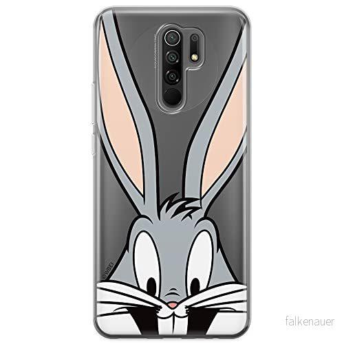 ERT GROUP mobiltelefonfodral för Xiaomi REDMI 9 originalt och officiellt licensierat Looney Tunes mönster Bugs 001 optimalt anpassad till formen på mobiltelefonen, gedeeltelijk transparant 5903040290507