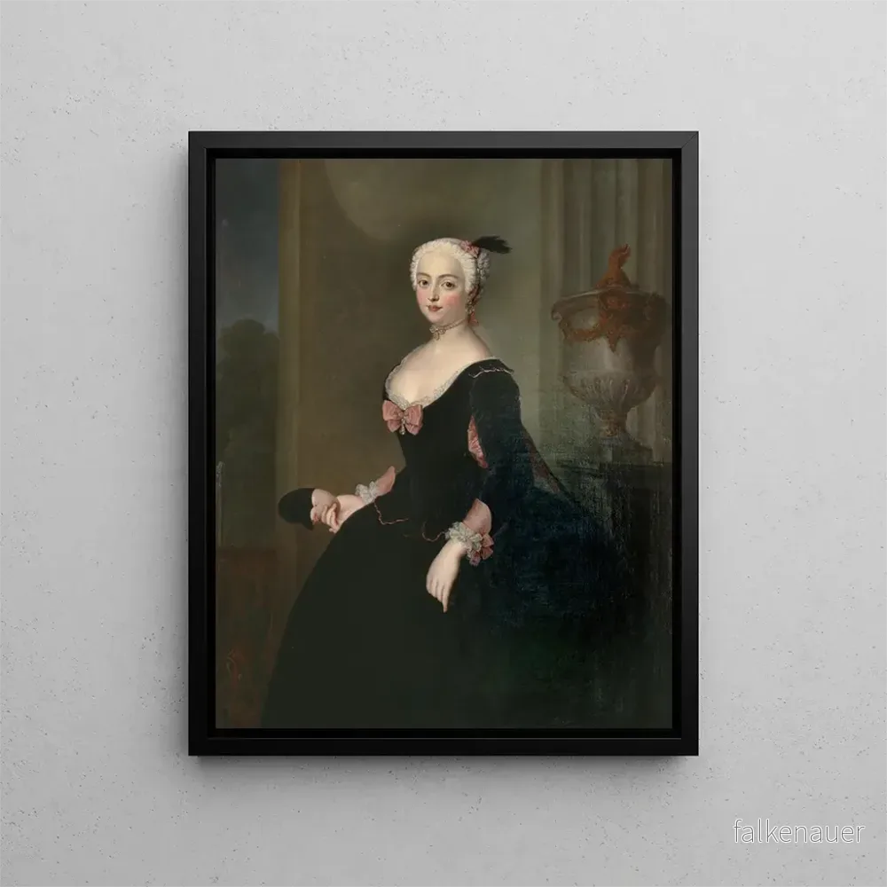 Målning Anna Elisabeth von der Schulenburg – Antoine Pesne | Konsttryck Målning Anna Elisabeth von der Schulenburg – Antoine Pesne | Konsttryck