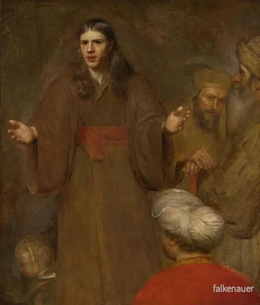 Målning Le Christ bénissant les enfants - Aert de Gelder | Konsttryck - Bild 2