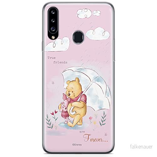ERT GROUP mobiltelefonfodral för Samsung A20S originalt och officiellt licensierat Disney mönster Winnie the Pooh and friends 009 anpassad till formen på mobiltelefonen, fodral tillverkad av TPU plast 5904805435256