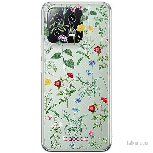 ERT GROUP mobiltelefonfodral för Xiaomi 13 originalt och officiellt licensierat Babaco mönster Flowers 042 optimalt anpassad till formen på mobiltelefonen, gedeeltelijk transparant 5905511907297